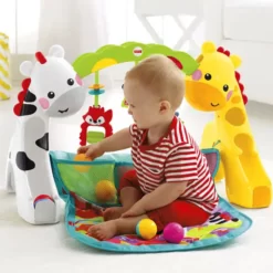 Развивающий коврик Веселые друзья Fisher price